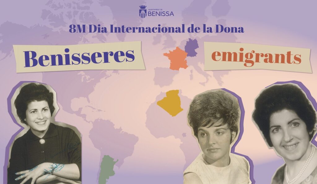 Benissa rinde homenaje a ‘les benisseres emigrants’ en el 8M con una exposición al aire libre